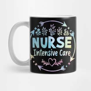 Intensive care nurse cute floral watercolor Mug